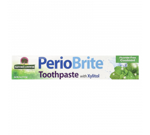 Зубная паста PerioBrite с ксилитолом и прохладной мятой, PerioBrite Toothpaste, Nature's Answer, 113,4 г
