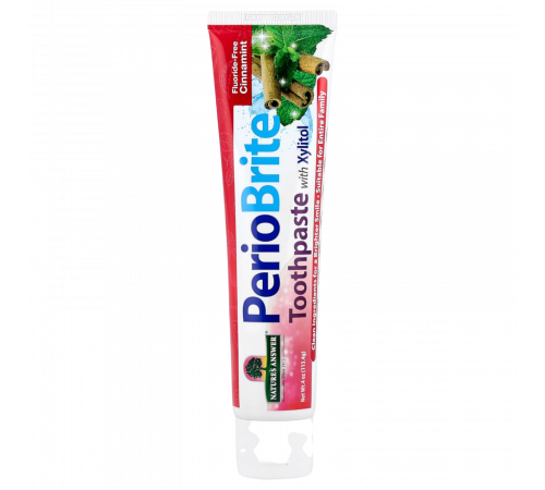 Отбеливающая зубная паста PerioBrite с ксилитолом, PerioBrite Brightening Toothpaste, Nature's Answer, 113,4 г