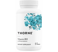 Витамин B12 Метилкобаламин, Vitamin B12 as Methylcobalamin, Thorne, 60 капсул
