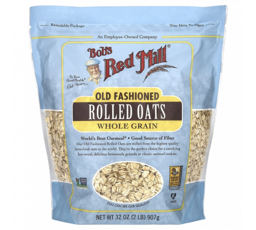 Овсяные хлопья, Rolled Oats, Bob's Red Mill, 907 г
