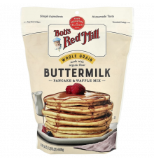 Органическая мультизерновая смесь для блинов и вафель, Organic Multi-Grain Pancake & Waffle Mix, Bob's Red Mill, 680 г