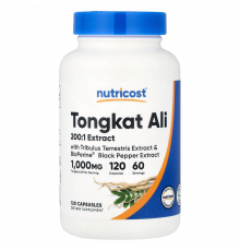 Тонгкат Али, Tongkat Ali, Nutricost, 120 капсул