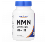NMN, Nicotinamide Mononucleotide, Nutricost, 60 капсул