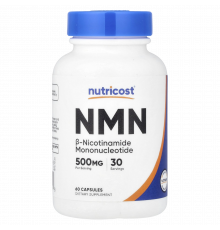 NMN, Nicotinamide Mononucleotide, Nutricost, 60 капсул