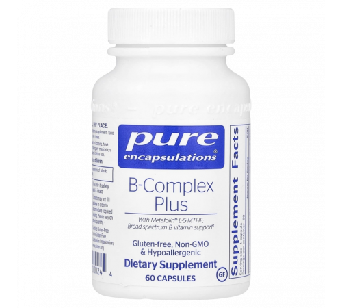 B-Complex Plus, Pure Encapsulations, 60 капсул