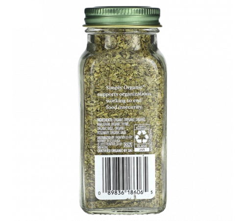 Итальянская приправа, Italian Seasoning, Simply Organic, 27 г