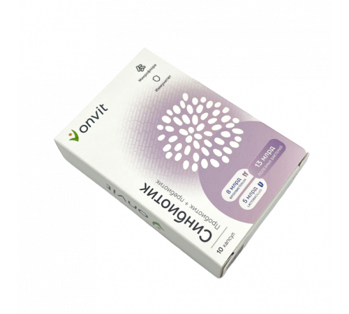 Синбиотик (пробиотик + пребиотик), ONVIT, 10 капсул