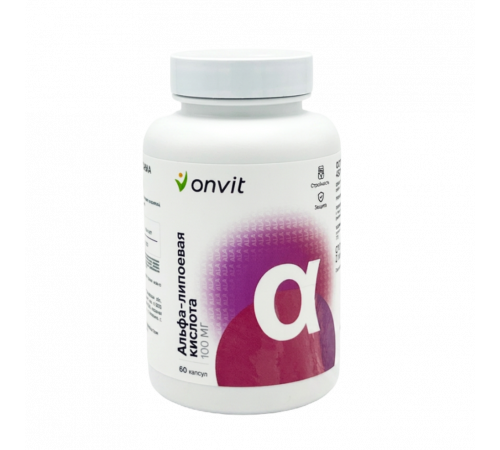 Альфа-липоевая кислота, ONVIT, 60 капсул