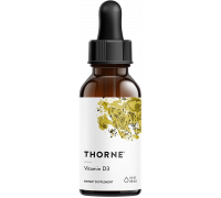 Витамин D в жидкой форме, Vitamin D Liquid, Thorne, 30 мл