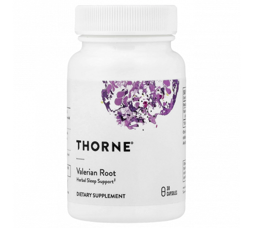 Корень валерианы, Valerian Root, Thorne, 30 капсул