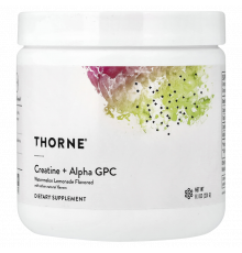 Креатин с альфа-GPC со вкусом арбузного лимонада, Creatine + Alpha GPC, Thorne, 231 г