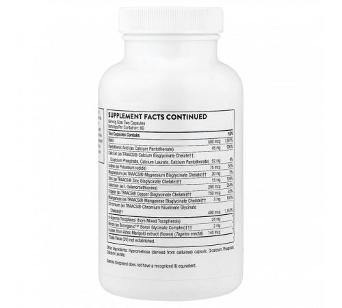 Базовые питательные вещества 2 раза в день, Basic Nutrients 2/Day, Thorne, 120 капсул