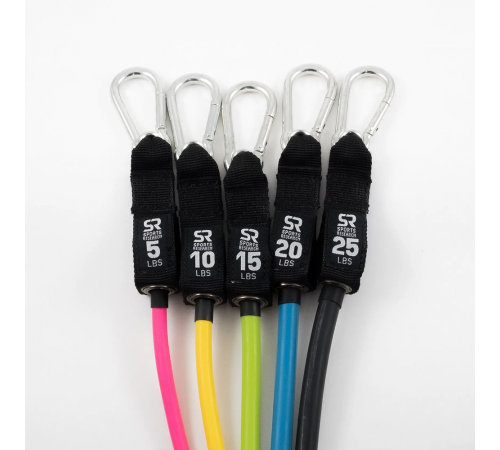 Эспандеры для фитнеса, Performance Resistance Bands, Sweet Sweat, 5 шт.