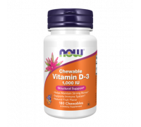 Витамин Д3, Vitamin D3, Now Foods, 180 жевательных таблеток