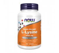 L-лизин, Double Strength L-Lysine, Now Foods, 100 таблеток