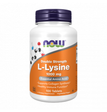 L-лизин, Double Strength L-Lysine, Now Foods, 100 таблеток