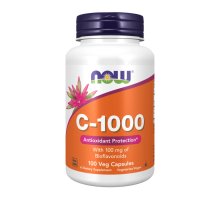 Витамин C 1000 мг с биофлавоноидами, Vitamin C-1000 mg, Now Foods, 100 вегетарианских капсул