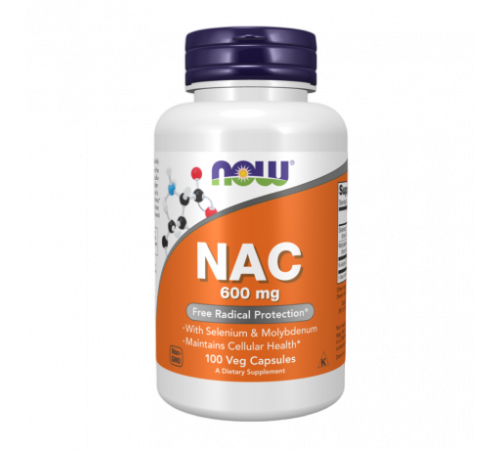N-ацетилцистеин, NAC, Now Foods, 100 капсул