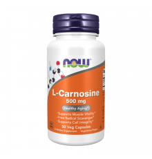 L-карнозин 500 мг, L-Сarnosine 500 mg, Now Foods, 50 капсул