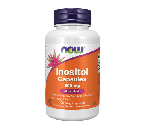 Инозитол 500 мг, Inositol 500 mg, Now Foods, 100 капсул