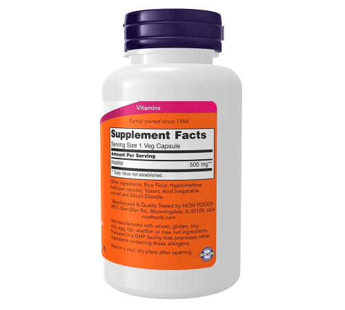 Инозитол 500 мг, Inositol 500 mg, Now Foods, 100 капсул