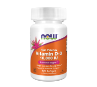 Витамин Д3, Vitamin D3, Now Foods, 120 капсул