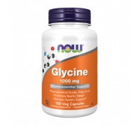 Глицин, Glycine, Now Foods, 100 капсул