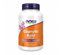 Каприловая кислота, Caprylic Acid, Now Foods, 100 капсул