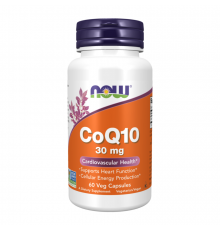 Коэнзим Q10 30 мг, CoQ10 30 mg, Now Foods, 60 капсул