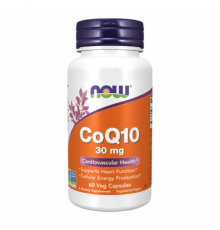 Коэнзим Q10, CoQ10, Now Foods, 60 капсул