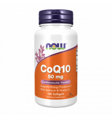 Коэнзим Q10 с селеном и витамином E, CoQ10, Now Foods, 100 капсул