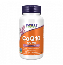 Коэнзим Q10 с ягодами боярышника, CoQ10, Now Foods, 90 капсул