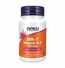 Витамин K2, MK-7 Vitamin K2, Now Foods, 60 капсул