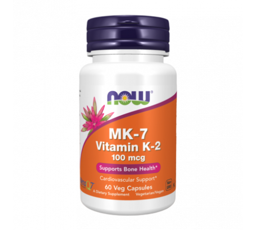 Витамин K2, MK-7 Vitamin K2, Now Foods, 60 капсул