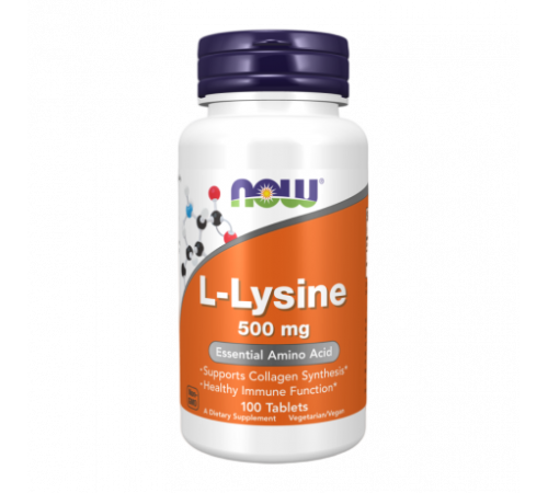 L-лизин, L-Lysine, Now Foods, 100 таблеток