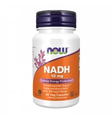 НАДХ 10 мг, NADH 10 mg, Now Foods, 60 капсул