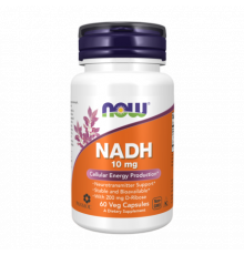 НАДХ, NADH, Now Foods, 60 капсул