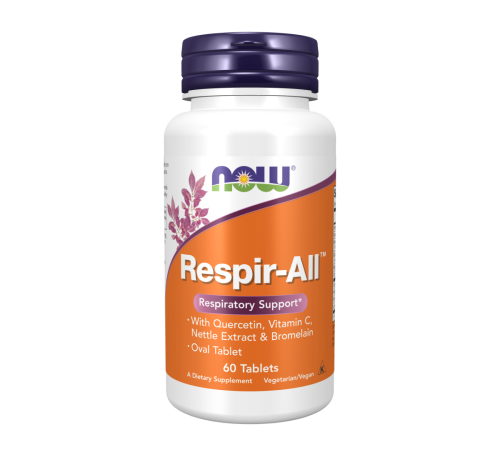 Добавка для здоровья дыхательной системы, Respir-All, Now Foods, 60 таблеток