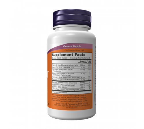 Добавка для здоровья дыхательной системы, Respir-All, Now Foods, 60 таблеток