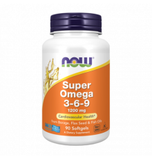 Супер Омега 3-6-9, Super Omega 3-6-9, Now Foods, 90 капсул