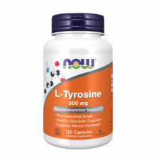 L-тирозин, L-Tyrosine, Now Foods, 120 капсул