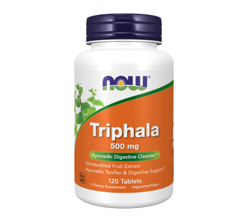 Трифала 500 мг, Triphala 500 mg, Now Foods, 120 таблеток