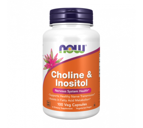 Холин и инозитол, Choline & Inositol, Now Foods, 100 капсул