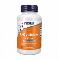 L-цистеин 500 мг, L-Cysteine 500 mg, Now Foods, 100 таблеток