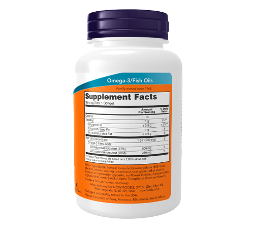 Ультра Омега с витамином Д3, Ultra Omega 3-D, Now Foods, 90 капсул