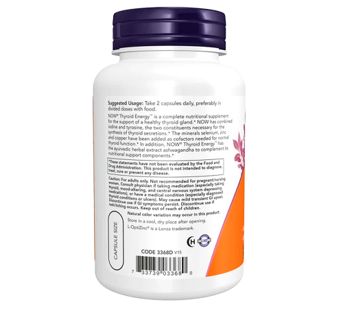 Комплекс Тироид Энерджи, Thyroid Energy, Now Foods, 90 капсул