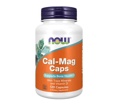 Капсулы с кальцием и магнием, Cal-Mag caps, Now Foods, 120 капсул