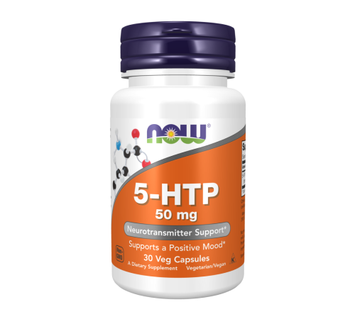 5-Гидрокситриптофан 50 мг, 5-HTP 50 mg, Now Foods, 30 капсул