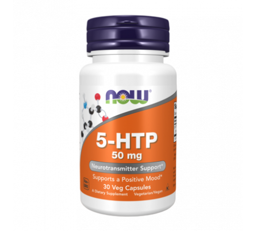 5-Гидрокситриптофан 50 мг, 5-HTP 50 mg, Now Foods, 30 капсул