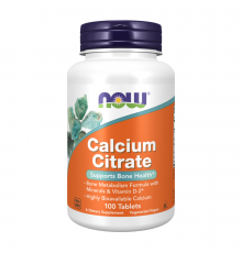 Цитрат кальция, Calcium Citrate, Now Foods, 100 таблеток